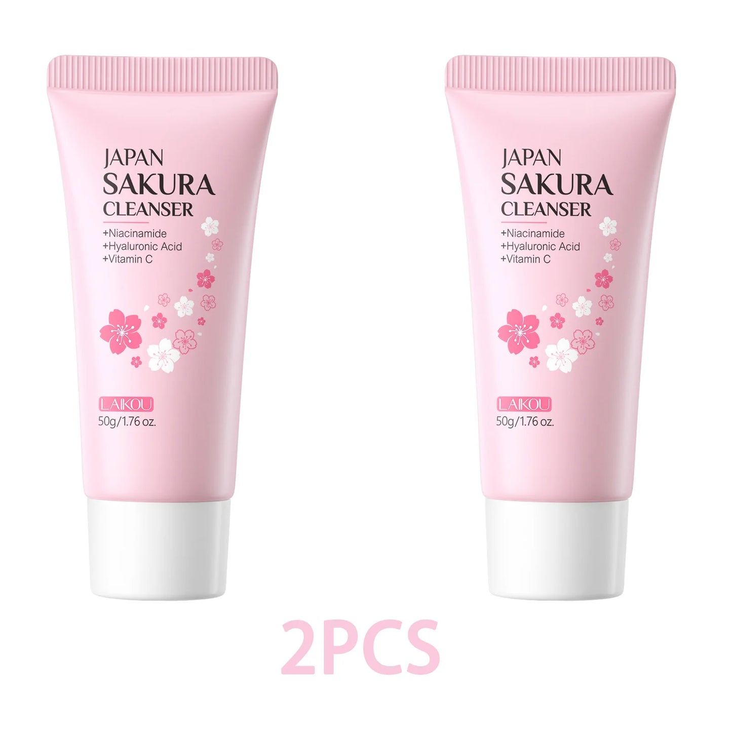 LAIKOU Sakura Facial Cleanser 50g – Deep Cleansing, Brightening & Moisturising