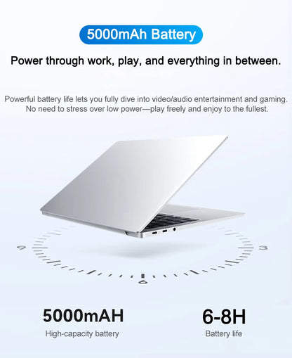 Laptop Computer Windows 11 Pro Intel i7-8650U 2025 Notebook PC Gamer 32GB DDR4 1TB 2TB SSD 1920*1080 Office Study Computer PC