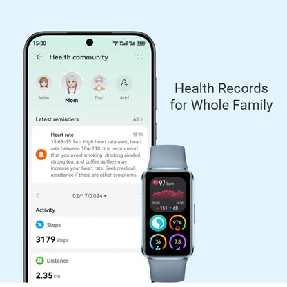 2025 Original Smart Watch Huawei Band 10 Smart Band 1.47'' AMOLED Screen Smartwatch Heart Rate Smartband 2 Weeks Battery Life