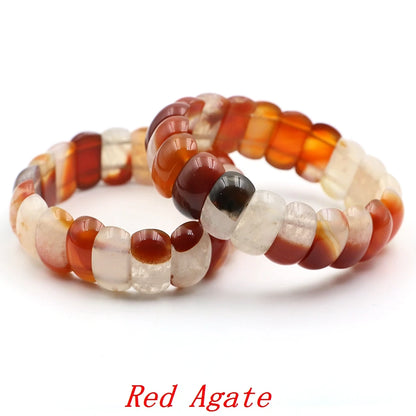 Natural Amethyst Gemstone Beads Bracelet Energy Stone Chakras Elastic Rope Healing Crystal Bangle Jewelry Woman Birthstone Gifts