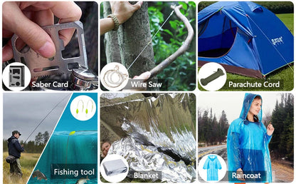 38 in 1 Survival First Aid Kit Military Full Set Molle Outdoor Gear Emergency Kits Camping Hiking  Adventures Trauma Bag