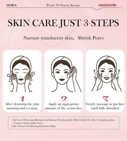 Niacinamide Serum Dark Spot Correcting Moisturizing Brightening Cleaning Pores Fade Fine Lines Makeup Remover Korean Skin Care