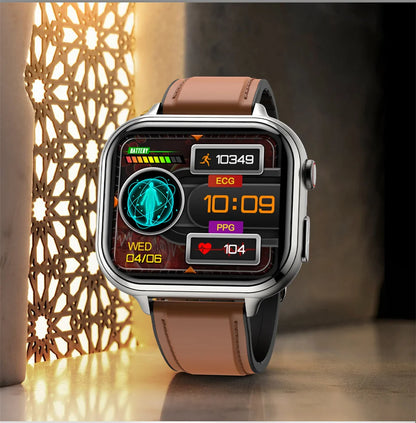 2025 Medical Grade ECG+PPG Smart Watch – Blood Sugar & Health Monitor