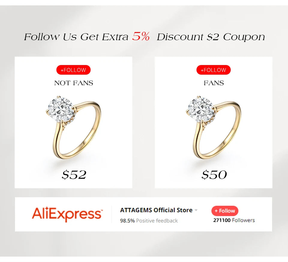 ATTAGEMS Classical  0.2ct Moissanite Ring For Women Flower Cluster Design D VVS1 925 Sterling Silver Wedding Rings Fine Jewelry