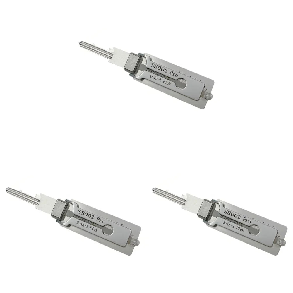 1-5PCS Keys Decoder Hook Tool O-ring Pickup Kit 2 In 1 Precision Hook & Pick Set Lock Decoder Stainless Steel Precision Tools