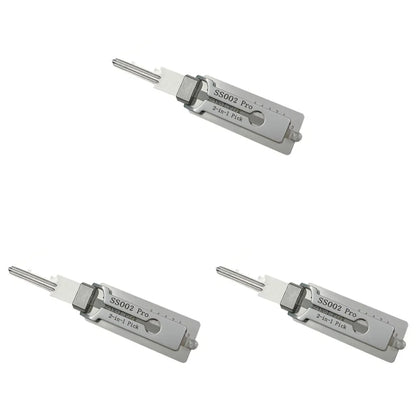 1-5PCS Keys Decoder Hook Tool O-ring Pickup Kit 2 In 1 Precision Hook & Pick Set Lock Decoder Stainless Steel Precision Tools