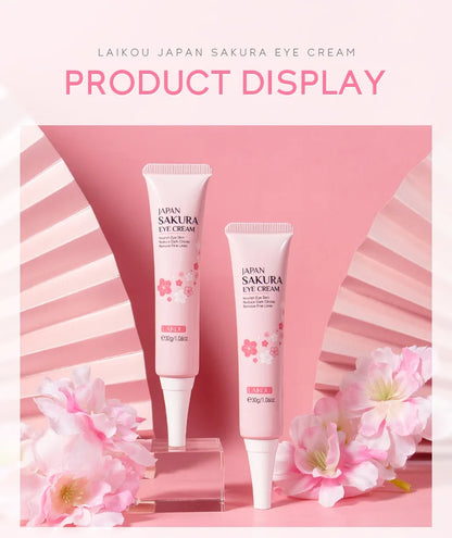 LAIKOU Sakura Eye Cream Anti Dark Circles Remove eye Bags Moisturizing Anti-aging Beauty Health Eyes Skin Care Cosmetics