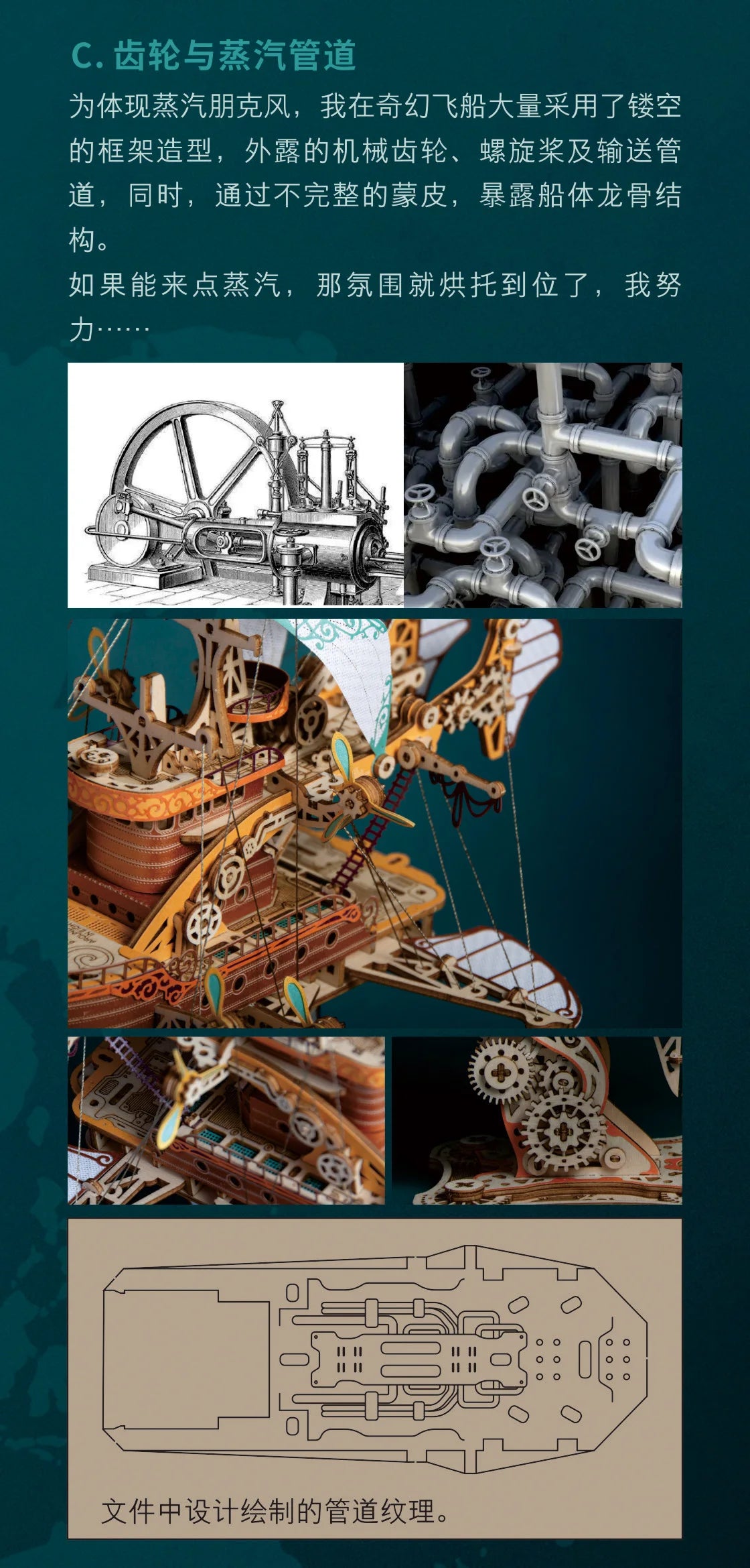 DIY 3D Wooden Puzzle Fantastic Spaceship Popular Assembly Model Kits Toys For Children Kids Girls Birthday Gift