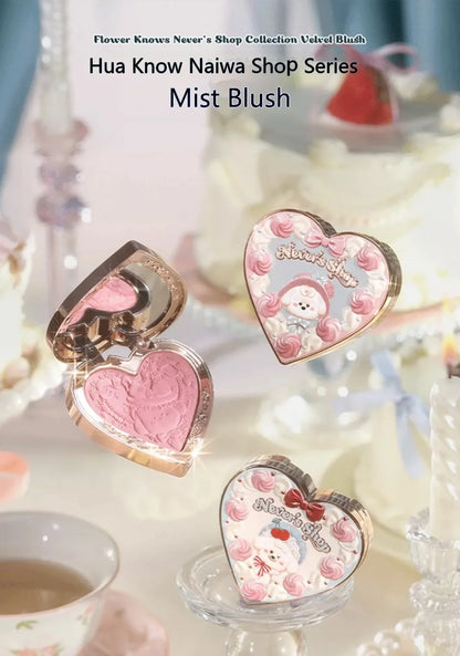 Flower Knows Powder Blusher Soft Matte Fog Cheek Blush Never Family Series   Relief Color Girl Natural Durable Naiwa Shop
