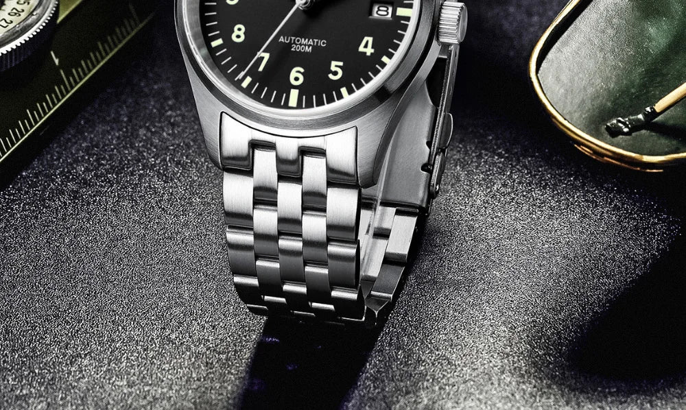 ADDIESDIVE Watches For Men Luxury Business Leisure Automatic Mechanical Men's Watch Fluorescent Waterproof NH35A 316L Stainless