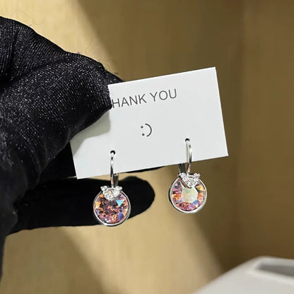 Fashion Small Bella Boucle D'oreille Femme made with Crystal from Austria for Women Wedding Party Jewelery Accessory Bijoux Gift