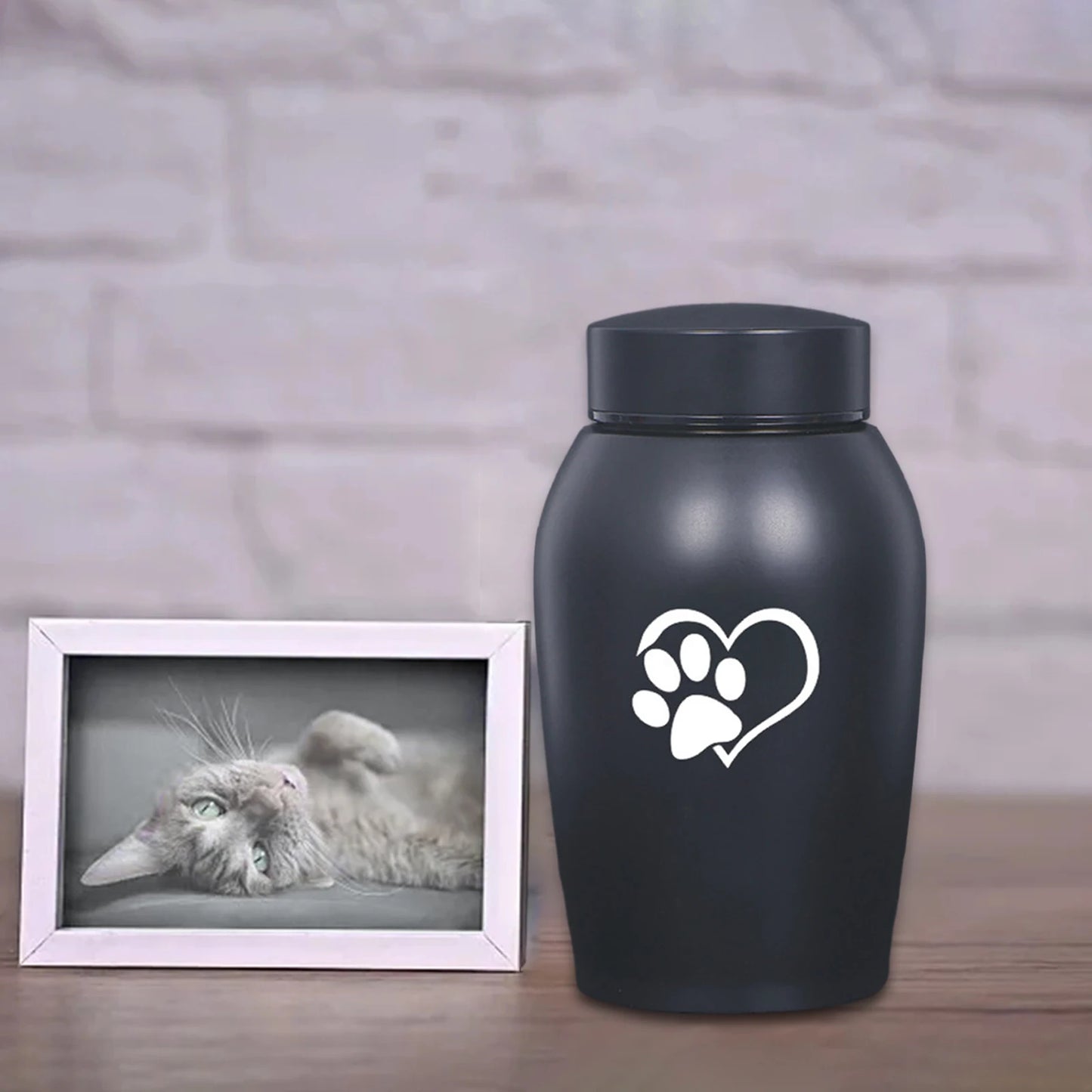 Dog Cat Ashes Funeral Cremation Urn Remembrance Gift Retain Memories Pet Burial Durable Stainless Steel Pet Urn Premium Urn