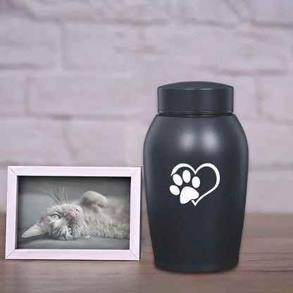 Dog Cat Ashes Funeral Cremation Urn Remembrance Gift Retain Memories Pet Burial Durable Stainless Steel Pet Urn Premium Urn