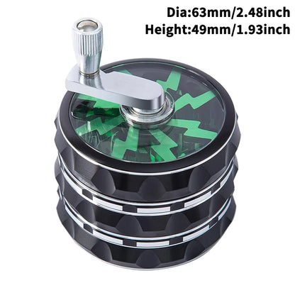4 Layers Premium Zinc Alloy Herb Grinders for Smoking, Multifunctional Crusher,Grass Grinders,Tobacco Smoking Gadgets