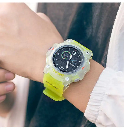 SMAEL 8007 Military Sport Watch – LED Digital Dual Time, Waterproof Men's Wristwatch