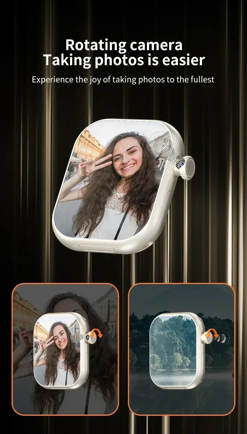 VP29 Smartwatch with rotating camera 2.29-inch AMOLED screen 490x580 Global Edition supports SIM WiFi GPS video calling