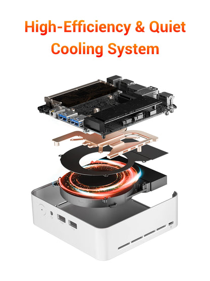FIREBAT R2 Mini PC AMD Ryzen 5 3500U (Beats N150/N97)  16GB RAM 512GB SSD Desktop Mini Computers WIFI5 BT5.2 Dual 4k Display