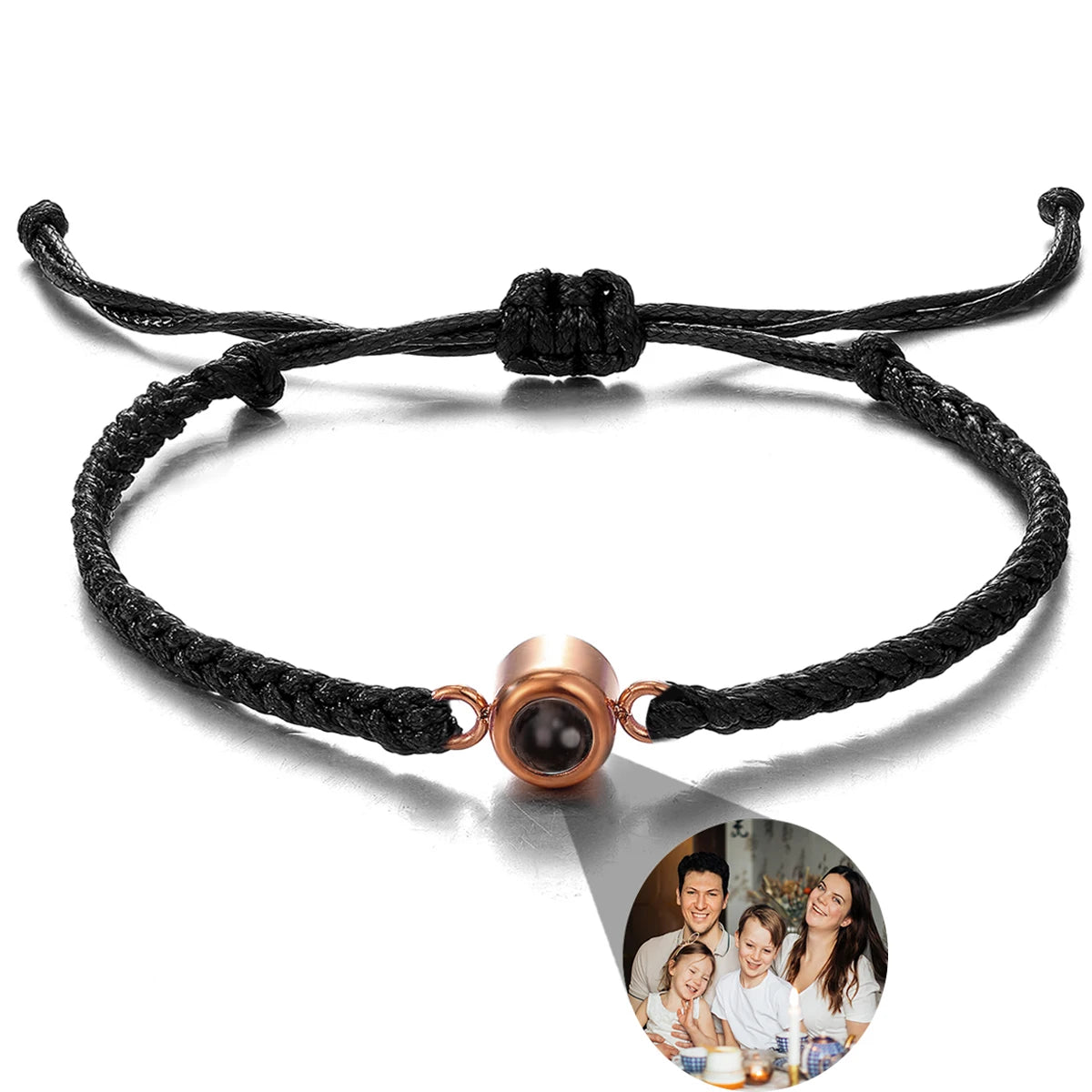Wholesale Men's Projection Bracelets Stainless Steel Custom Projection Bracelets Woven Photo Bracelets Commemorative Gifts