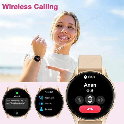 Huawei Style Smartwatch Copy Full Round Smartwatch Bluetooth Call Smart Watch Men Women Fitness Bracelets DIY Faces IOS Android