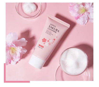 LAIKOU Sakura Facial Cleanser 50g – Deep Cleansing, Brightening & Moisturising