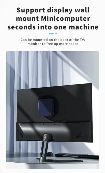 MLLSE G2 Pro Mini PC Intel Twin Lake N150 Processor LPDDR5 12GB RAM 512GB ROM Windows 11 Pro WiFi 5 BT5.2 Desktop Computer