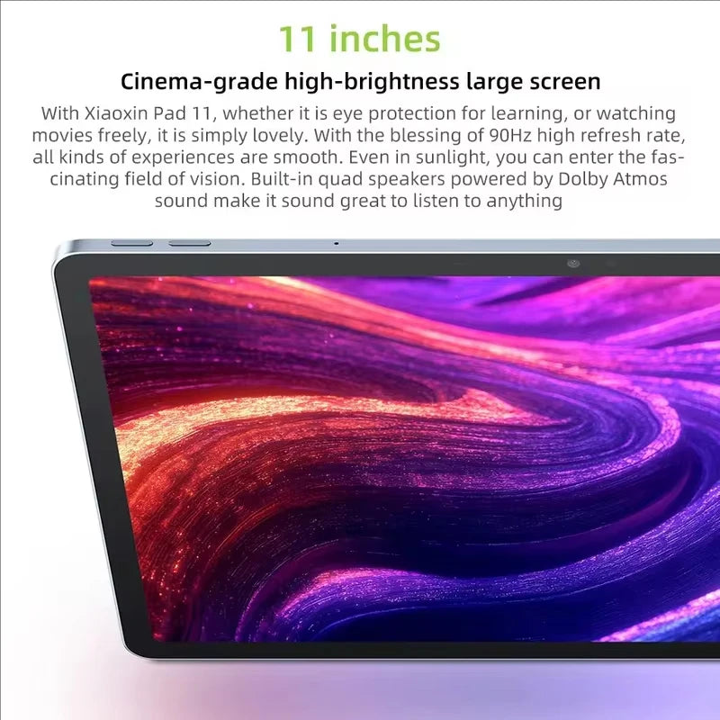 Global ROM Lenovo Xiaoxin Pad 11 MediaTek Dimensity 6300 11" 2.5K Screen 128GB 256GB ROM 7040mAh Idea Tab Android Tablet 2025