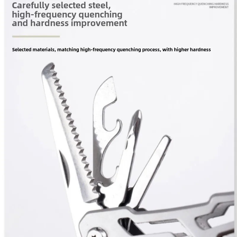 Folding Multi-tool Pocket Knife Pliers Mini Portable Fold Outdoor Hunting Survival Rescue Tactical Multipurpose Repair Tool