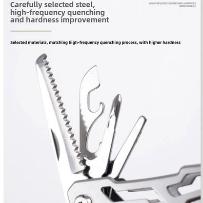 Folding Multi-tool Pocket Knife Pliers Mini Portable Fold Outdoor Hunting Survival Rescue Tactical Multipurpose Repair Tool