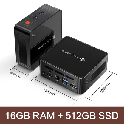MLLSE G1 Pro Mini PC AMD Ryzen7 5700U DDR4 16GB RAM 512GB SSD WiFi6 BT5.2 Windows 11 Pro Mini Desktop Computer Gaming Work