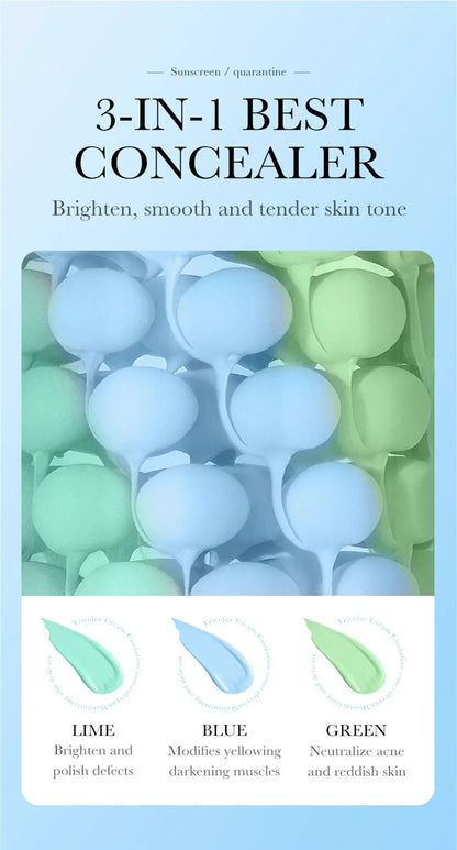 SPF50+ Makeup Primer Moisturizing Isolation Cream Invisible Pores Facial Base Brighten Correcting Skin Tone Refreshing Cosmetics