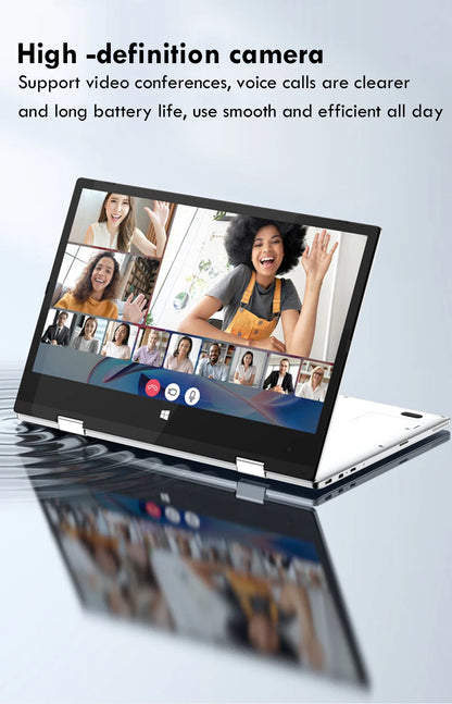 11.6" Portable 2-in-1 Mini Laptop - Intel N4020 8GB RAM Windows 11 Pro Touchscreen Tablet PC