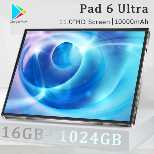 2024 NEW Original Pad 8 pro Tablet Android 15 22GB 2T 10.1 Inch 10000mAh 5G Dual SIM Phone Call GPS Bluetooth WiFi WPS Tablet