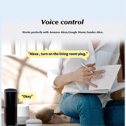 Smart Plug WiFi Socket EU 16A/20A Power Monitor Timing Function Tuya SmartLife APP Control Work with Alexa Google Home Alice