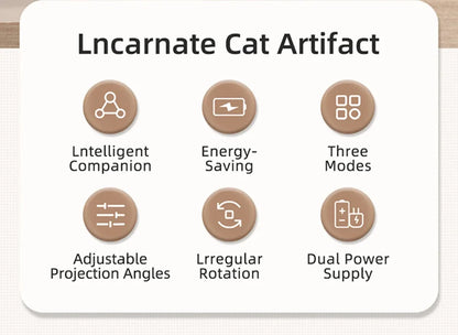 Cat Laser Toy Automatic Rechargeable Motion Random Activated Interactive Cat Toys for Indoor Cats/Dog/Kittne Slow and Fast Mode