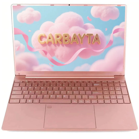2025 Pink Laptop Windows 11 Office Education Gaming Notebook 15.6“11th Gen Intel Celeron N5095 16G RAM 1T Dual WiFi Narrow Side