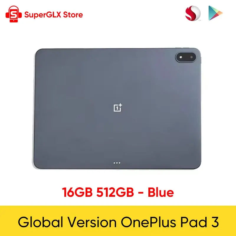 OnePlus Pad 3 Global – 13.2" 3.4K 144Hz, Snapdragon 8 Elite, 8 Speakers, Wi-Fi 7