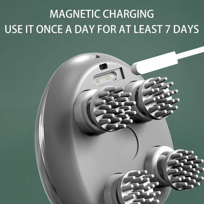 3D Electric Head Massager for Cats Dogs Pets Scalp Massager Rechargeable Body Relax Massager Promote Hair Growth Pet Supplies