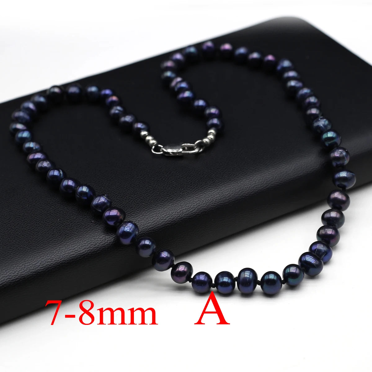Natural Freshwater Pearl Necklace 7-8mm Irregular Round Pearls Necklaces for Women Lady Love Wedding Choker Jewelry Accessories