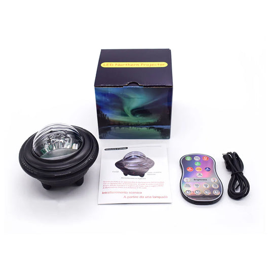Aurora & Star Projector Night Light with Remote Control