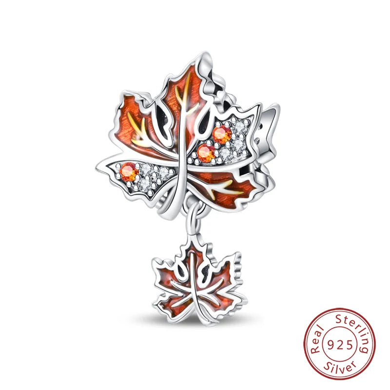 Charms Luminous Firefly Stars Cherry S925 Silver Pendants Beads 3mm DIY Party Christmas Fine Jewelry Making Gifts