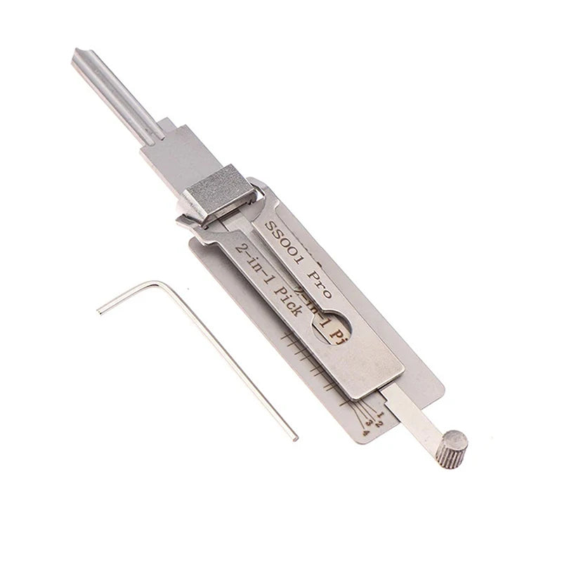 SS001Pro 2 In 1 Lock Key Precision Hook And Pick Set Pick-up Kits Maintenance Repair Tool Door Lock Unlocking Engineering