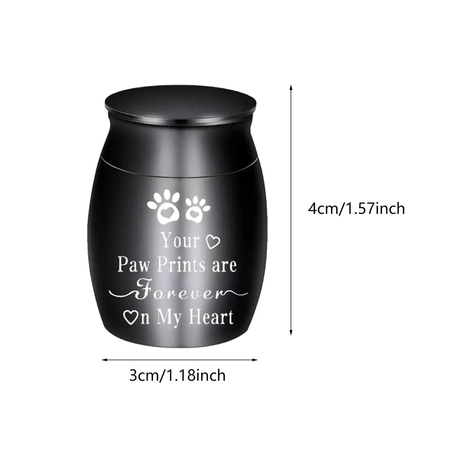Dog Cat Ashes Funeral Cremation Urn Remembrance Gift Retain Memories Pet Burial Durable Stainless Steel Pet Urn Premium Urn