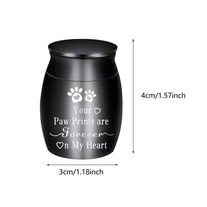 Dog Cat Ashes Funeral Cremation Urn Remembrance Gift Retain Memories Pet Burial Durable Stainless Steel Pet Urn Premium Urn