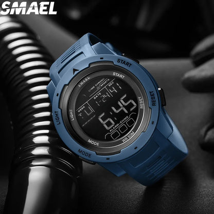 SMAEL 8105  Watch for Men Digital Watches Sports LED Wristwatches Men's 50m Waterproof Watch Digital Light Stopwatch