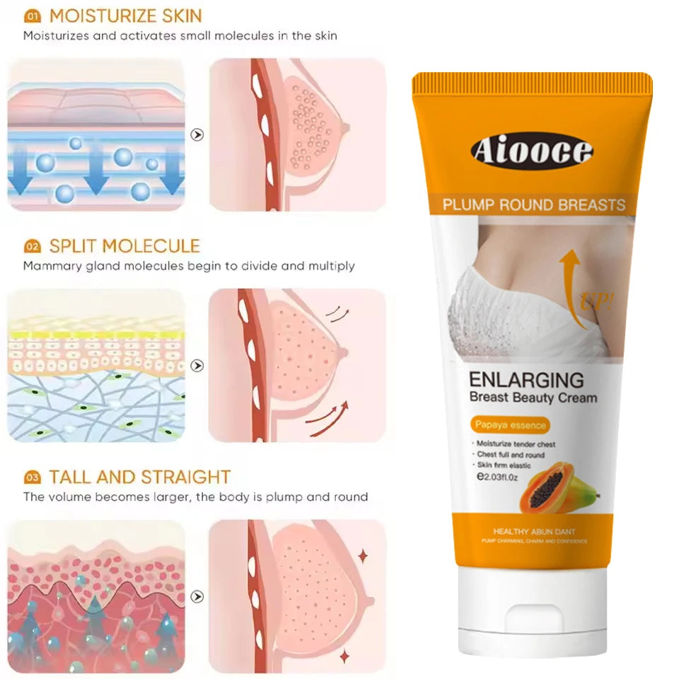 Fast Growth Breast Enlargement Cream Lift Firm Breast Improve Sagging Massage Chest Rapidly Body Moisturizing Smooth Bright Care