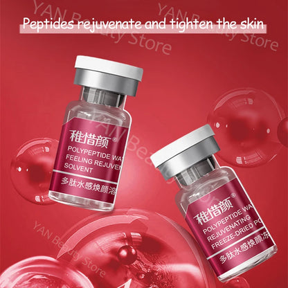 Polypeptide/Hexapeptide/Tripeptide Anti Wrinkle Freeze-dried Powder Set Glossy Skin Radiance Essence Facial Skincare Products