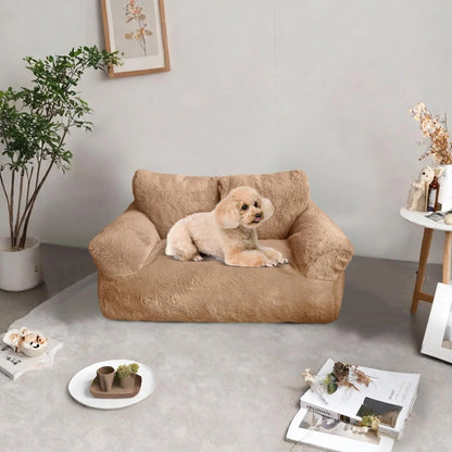 Plush Soft Cat Bed Sofa Dog Winter Warm Large Pet Cats Sofas Suitable For Small Medium Dogs Comfortable Sleep Pets Beds Supplies