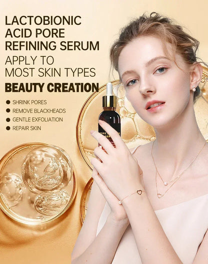 Pore Minimizing Serum Acid Shrink Pores Removing Large Pores Blackheads face Moisturizing Brightning Skin Care Essence Oil