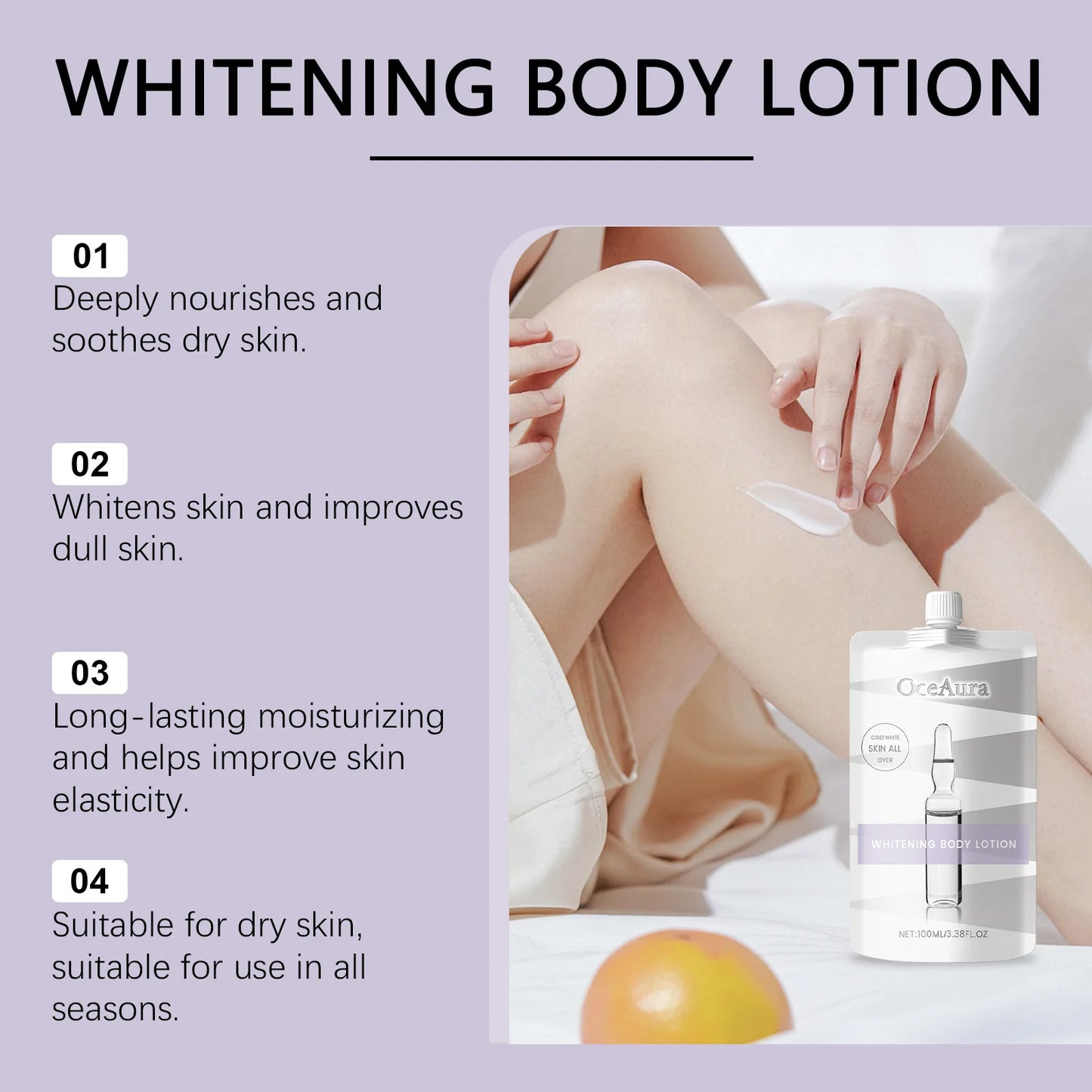 OCEAURA Whitening Moisturizing Chicken Skin Body Lotion Niacinamide Whitening Moisturizing Brightening Skin Lotion
