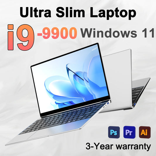 14.1" Ultra-Slim Laptop – Intel Core i9, 32GB RAM, 2TB, Windows 11 Pro